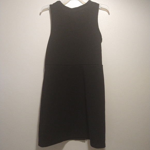 Aqua Youth Solid Black A-line Sleeveless Dress - Picture 10 of 16